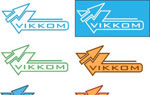 Варианты логотипа для компании Vikkom